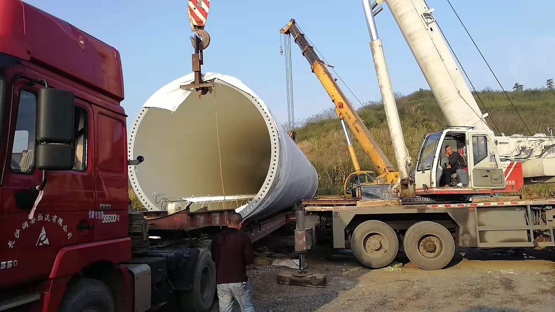 郴州江口风电场工程风机机组塔筒运输工程（chéng）